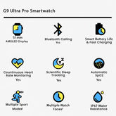 G9 Ultra Pro trending smart watch for girls - Delenzo Mart